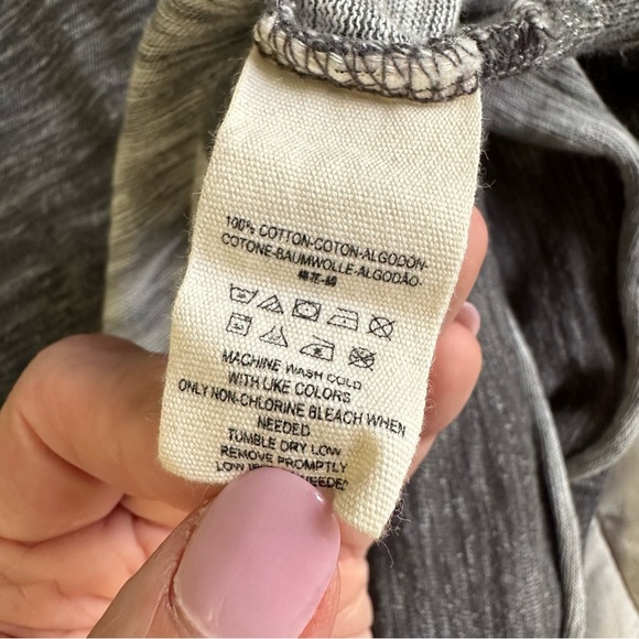 FREE PEOPLE Beach Cocoon Cowl Neck Pullover Oversized Size M/L Gray Heather - Picture 9 of 13